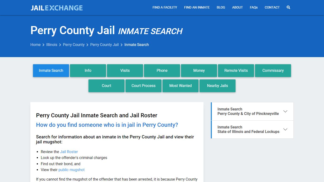 Inmate Search: Roster & Mugshots - Perry County Jail, IL